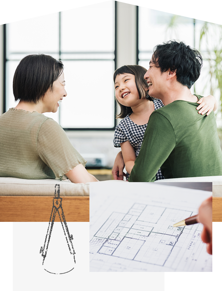 住まいづくりで 迷ったときは、 作田建築設計へ。